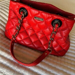 Kate Spade Dark Orange Quilted Satchel